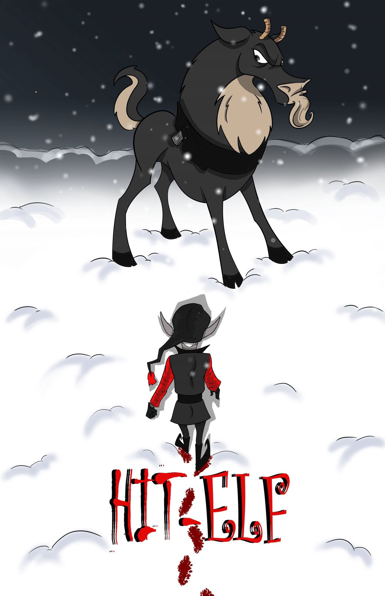 Hit-Elf: Akira-Style Poster