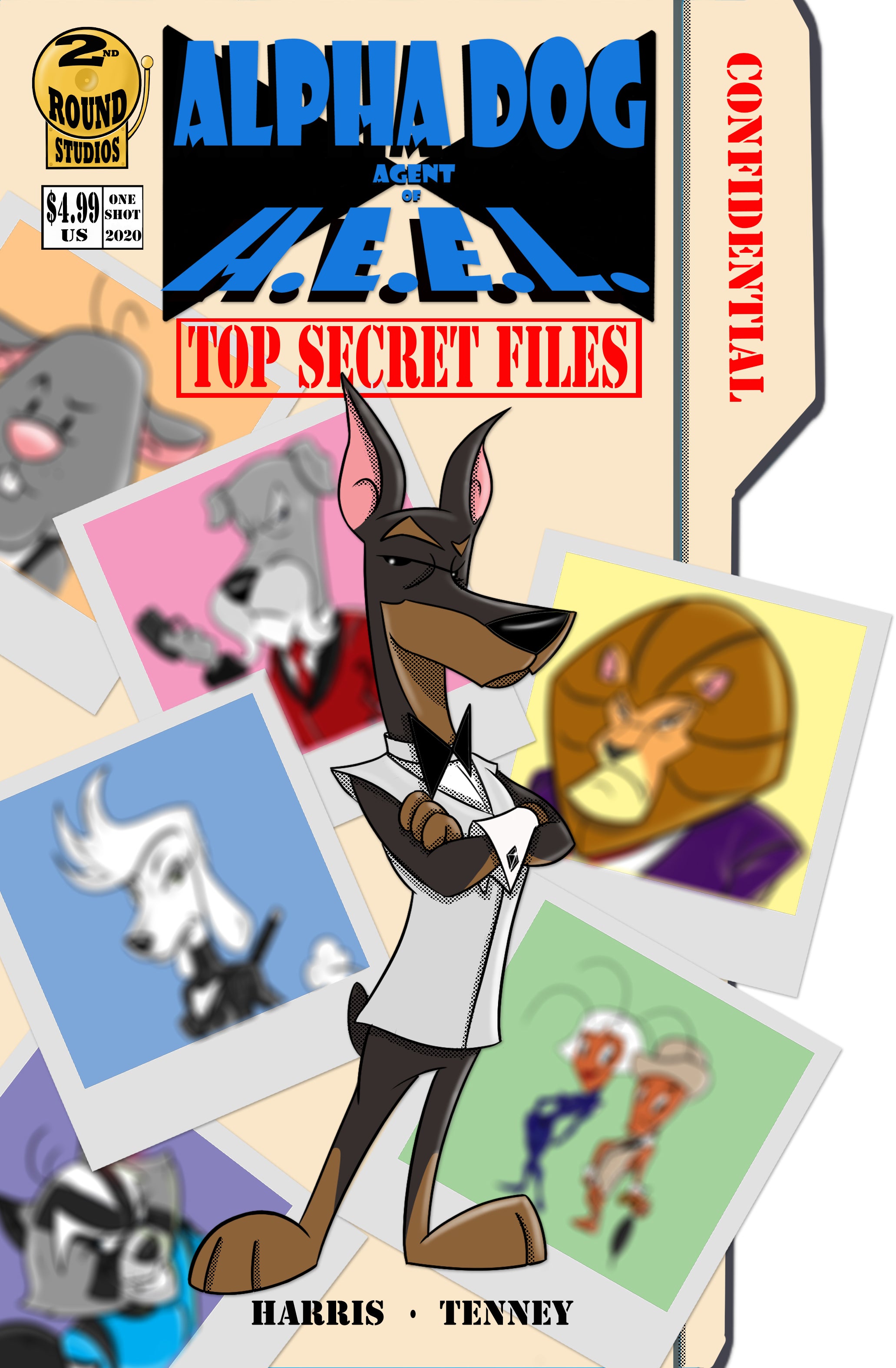 Cover image of Alpha Dog, Agent of H.E.E.L. Top Secret Files comic book/bio book 